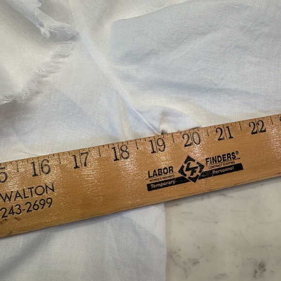 For the Republic 100% Linen Women’s Ruffle Tie-Front Blouse Sz 8 - Picture 8 of 8